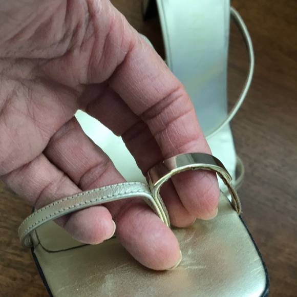 Anne Klein Gold  3” Heel Sandal - Picture 5 of 7